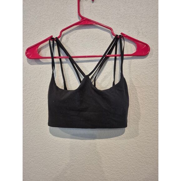 Lululemon Women's OS Medium Support‎ Criss-Cross Sports Bra Black - Picture 1 of 4